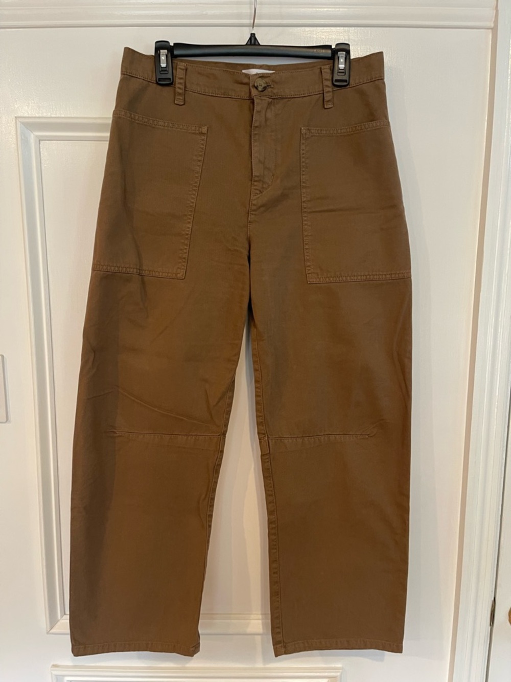 Anthropologie Velvet by Graham & Spencer Tan Cropped Pants - Picture 2 of 4